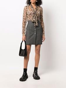 christiandiorpre-owned Christian Dior Pre-Owned 1990s mini-rok met knopen - Grijs