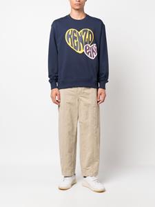 Kenzo Sweater met logoprint - Blauw