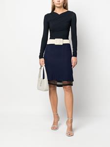 christiandiorpre-owned Christian Dior Pre-Owned 2010s gelaagde rok - Blauw