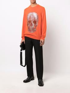 philippplein Philipp Plein Trui met ronde hals - Oranje