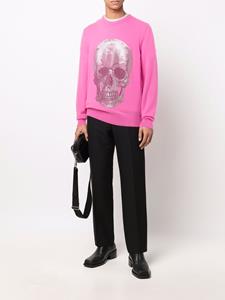 philippplein Philipp Plein Trui met ronde hals - Roze