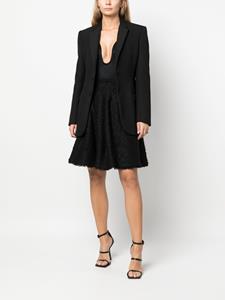 christiandiorpre-owned Christian Dior Pre-Owned 2010s flared rok met textuur - Zwart