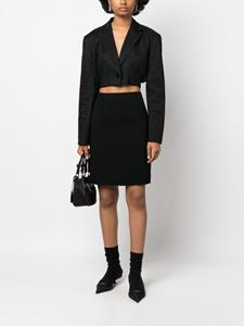 christiandiorpre-owned Christian Dior Pre-Owned 2000s wollen kokerrok - Zwart