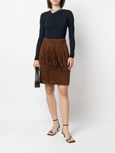 isseymiyakepre-owned Issey Miyake Pre-Owned 2000's geplooide rok - Bruin