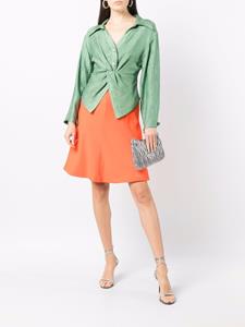 versacepre-owned Versace Pre-Owned 1990s rok met flared afwerking - Oranje