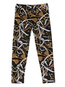 moschinokids Moschino Kids Legging met print - Zwart