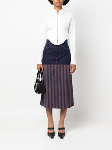 jeanpaulgaultierpre-owned Jean Paul Gaultier Pre-Owned 1990s denim rok - Blauw