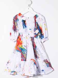 msgmkids MSGM Kids Jurk met logo - Wit