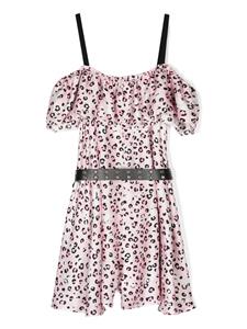 Monnalisa Romper met luipaardprint - Roze