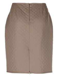 jeanpaulgaultierpre-owned Jean Paul Gaultier Pre-Owned 1990's gewatteerde rok - Bruin