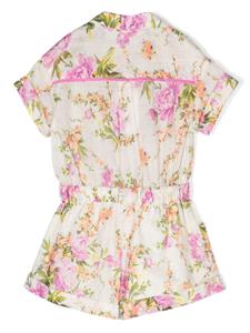 ZIMMERMANN Kids Romper met bloemenprint - Beige