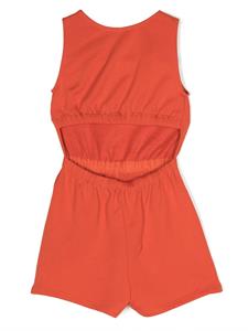 chloékids Chloé Kids Playsuit met logoprint - Oranje