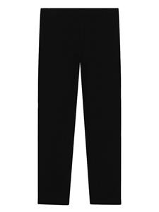 dolce&gabbanakids Dolce & Gabbana Kids Legging met logoplakkaat - Zwart