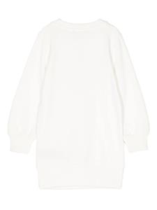 balmainkids Balmain Kids Jurk met logoprint - Wit