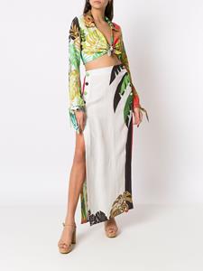 Amir Slama High waist rok - Wit