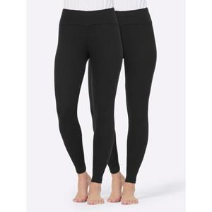 Wäschepur Dames Legging zwart Größe