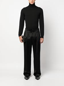 SAPIO N41 pantalon met satijnen finish - Zwart