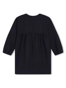chloékids Chloé Kids Jurk met geborduurde bloemen - Blauw
