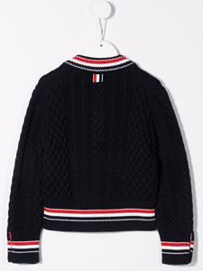 thombrownekids Thom Browne Kids Kabelgebreide trui - Blauw