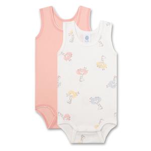 Sanetta Body Double Pack Giraffen uit white / roze