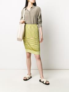 Missoni Pre-Owned Ribgebreide rok - Groen