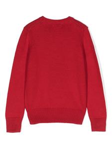 Intarsia trui - Rood