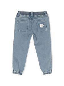 philipppleinjunior Philipp Plein Junior Jeans met logoprint - Blauw