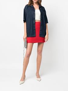 valentinogaravanipre-owned Valentino Garavani Pre-Owned 2000's mini-rok met hoge taille - Rood