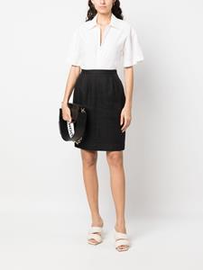 valentinogaravanipre-owned Valentino Garavani Pre-Owned 1980s high waist kokerrok - Zwart