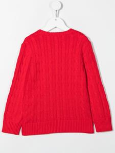 poloralphlaurenkids POLO RALPH LAUREN KIDS Kabelgebreide trui - Rood