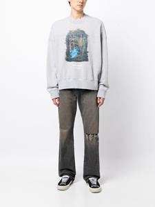 palmangels Palm Angels Sweater met print - Grijs