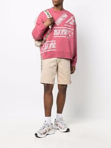 palmangels Palm Angels Sweater met logoprint - Roze