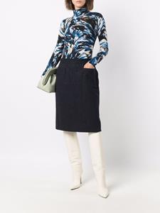 saintlaurentpre-owned Saint Laurent Pre-Owned 1980s high waist rok - Blauw