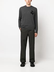 MARANT Evans logo-intarsia trui - Grijs