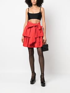 Saint Laurent Pre-Owned Mini-rok met strikdetail - Rood