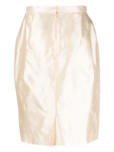 Saint Laurent Pre-Owned 1990s high waist rok - Goud