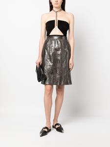 saintlaurentpre-owned Saint Laurent Pre-Owned 1980s rok van slangenleer - Grijs