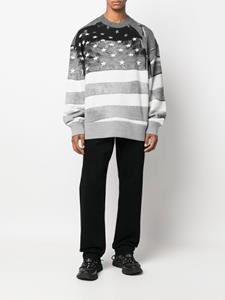 palmangels Palm Angels Sweater met sterrenprint - Grijs
