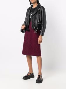 saintlaurentpre-owned Saint Laurent Pre-Owned 1980s straight rok - Rood