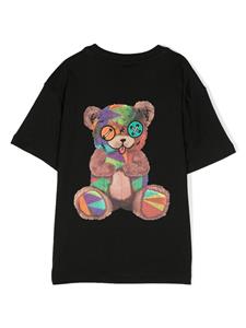barrowkids Barrow kids T-shirt met teddybeerprint - Zwart