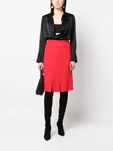 saintlaurentpre-owned Saint Laurent Pre-Owned 1980s rok met split - Rood
