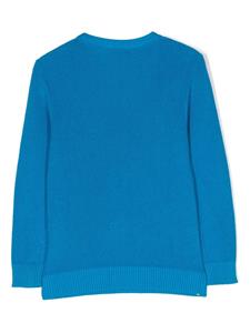 Trui met geborduurd logo - Blauw