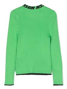 msgmkids MSGM Kids Intarsia trui - Groen