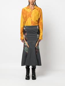 marineserre Marine Serre Flared rok - Grijs