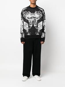 versacejeanscouture Versace Jeans Couture Sweater met print - Zwart