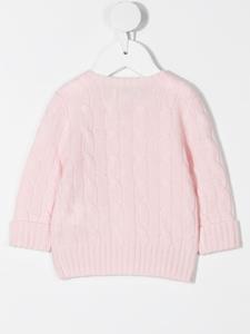 poloralphlaurenkids POLO RALPH LAUREN KIDS Kabelgebreid vest - Roze