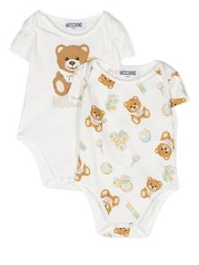 moschinokids Moschino Kids Romper met korte mouwen - Wit