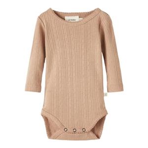 LIL ATELIER Lil'Atelier body met lange mouwen Nbfrachel Almond ine
