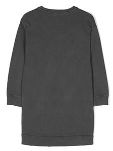 goldengoosekids Golden Goose Kids Sweaterjurk met logoprint - Grijs