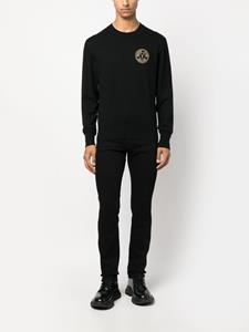 versacejeanscouture Versace Jeans Couture Trui met geborduurd logo - Zwart